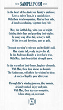 Load image into Gallery viewer, Artificial Intelligence Generated Family Poem