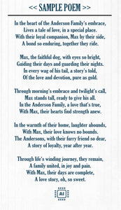 Artificial Intelligence Generated Family Poem