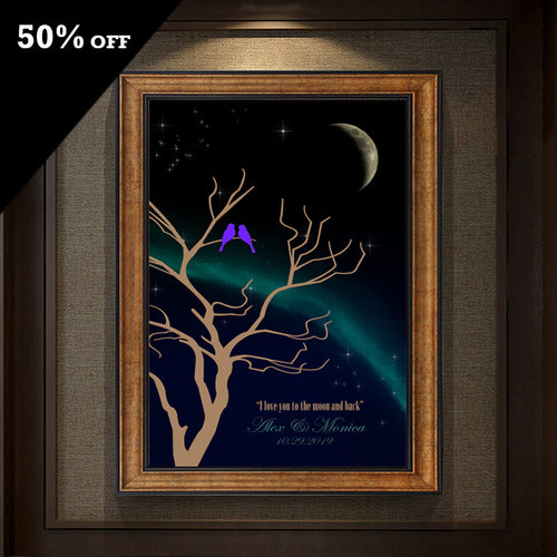 Love Birds & Moon Phase