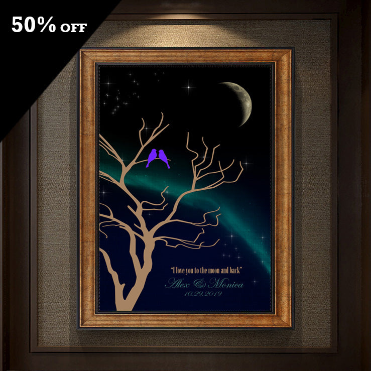 Love Birds & Moon Phase
