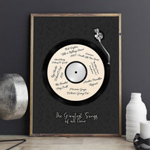 Load image into Gallery viewer, Vinyl Record Style Print Wall Art - DIY