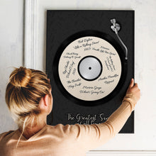 Load image into Gallery viewer, Vinyl Record Style Print Wall Art - DIY