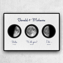 Load image into Gallery viewer, Customized Moon Anniversary Gift for Her/Him