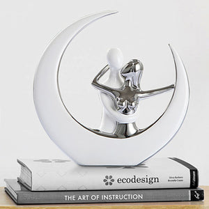 Ceramic Sculpture - Couple & The Moon